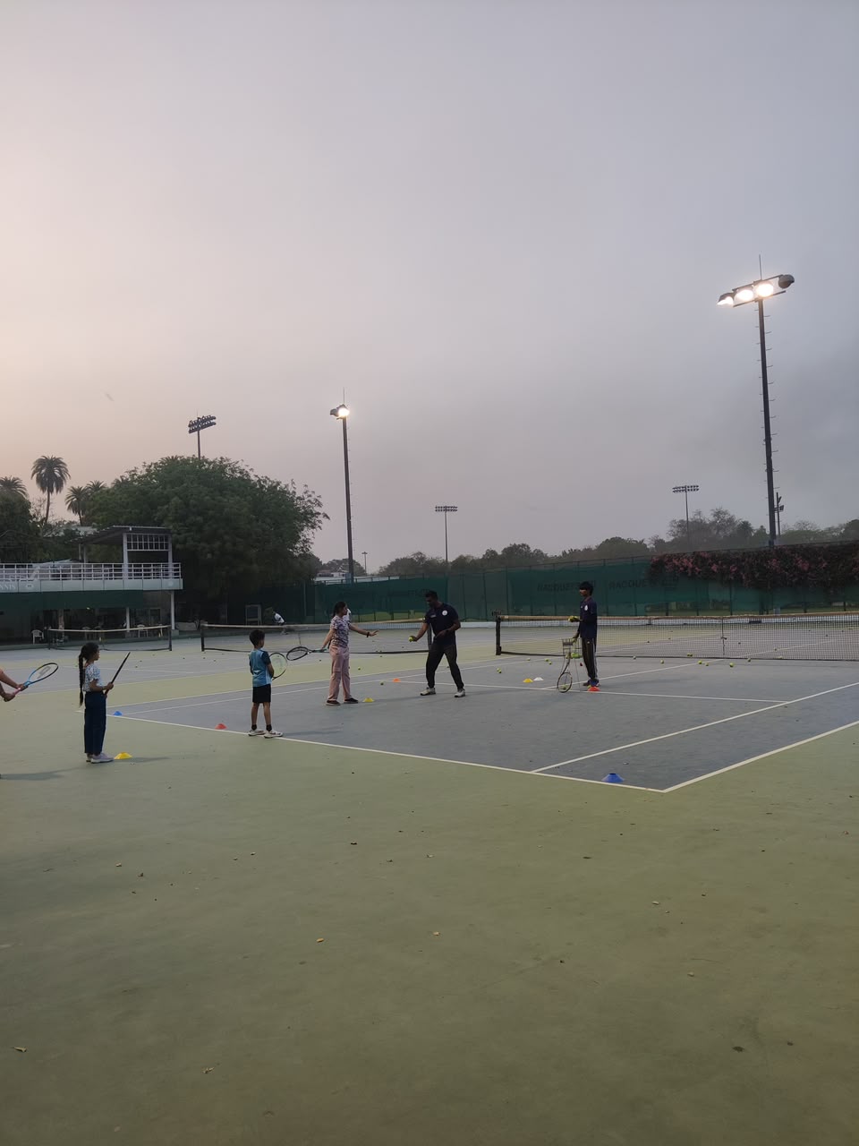 Young Athletes Building Racket Head Acceleration
