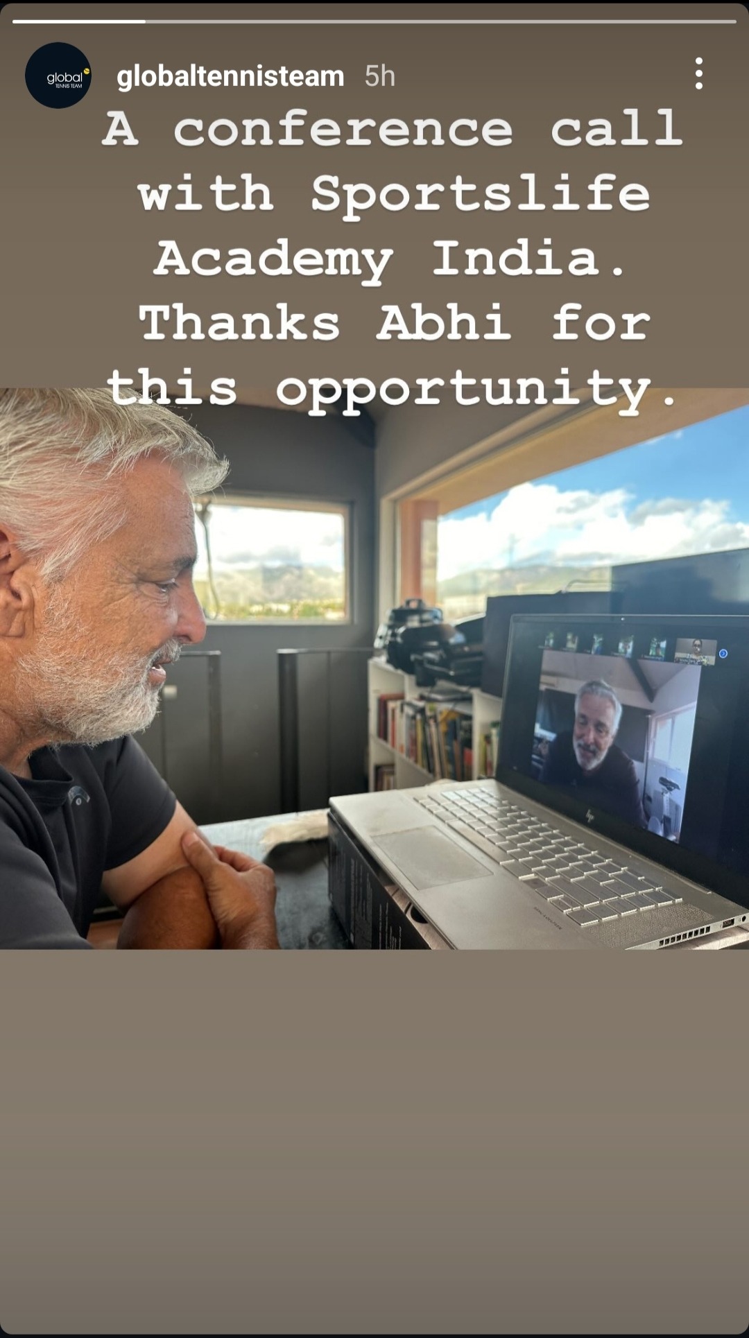 Jofre Porta Instagram Post on Sports Life Session